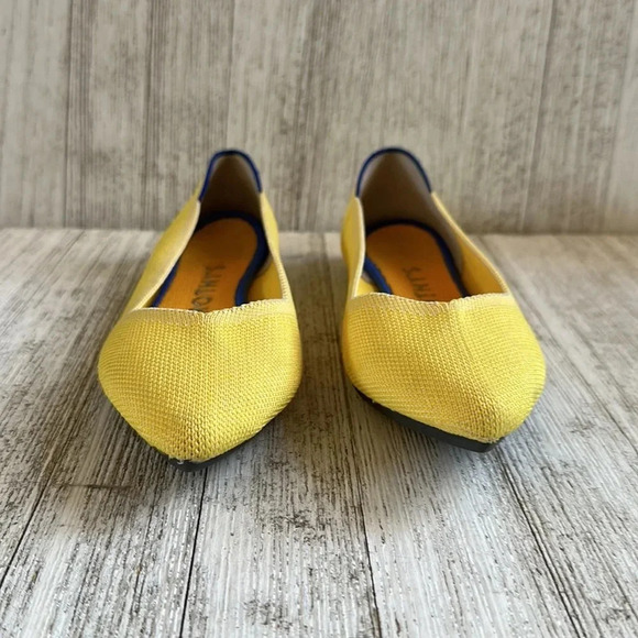 Rothy’s The Point Flat Sunflower Yellow Size 6 - Picture 8 of 10